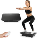 Goplus Vibration Plate Exercise Machine, Vibrating Platform for Lymphatic Drainage w/Remote, LED Display, Home Workout Full Body Shake Board for Weight Loss