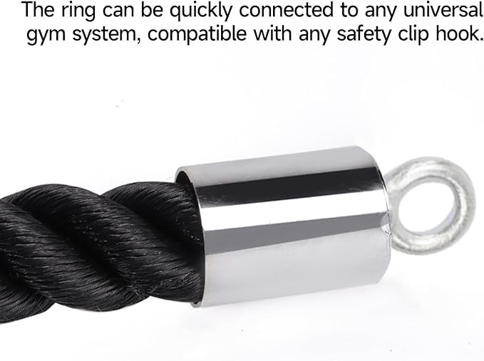 GSE Tricep Rope, Heavy Duty Tricep Pull Down Cable Machine Attachment, Strength Training Exercise Equipment for Home Gym (Single/Dual Available)
