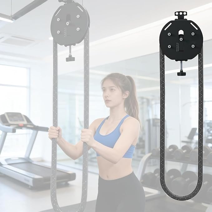 Resistance Trainer Machine, Endless Rope Trainer, 30KG/66LBS Max Adjustable Resistance, Suspension Endless Rope Pulley System, 4m Closed-Loop Nylon Rope, for Interval Resistance Training