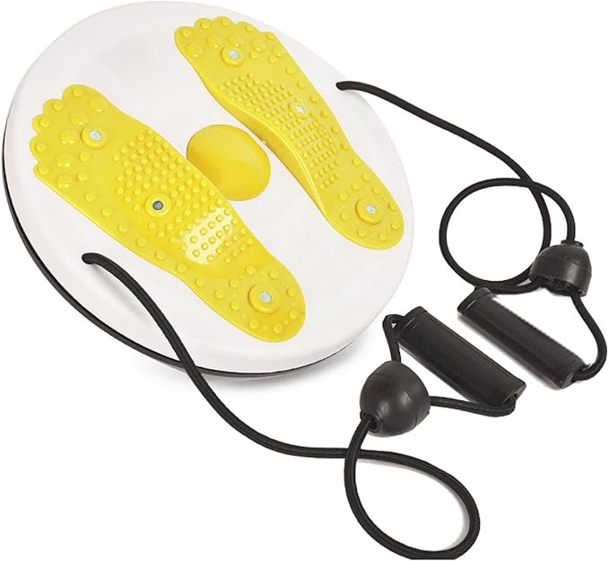 Ab Twist Board with Adjustable Resistance, Non-Slip Waist Twisting Slimming Rotating Disc for Core Training, Exercise Twist Board with Handles for Home Workout Balance and Abdominal Fitness