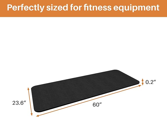 Treadmill Walking Pad Mat for Carpet Floors,Folding Treadmill Mat for Hardwood Floors,for Under Exercise Bike, Exercise Equipment Mat,Reduce Noise Shock Absorption