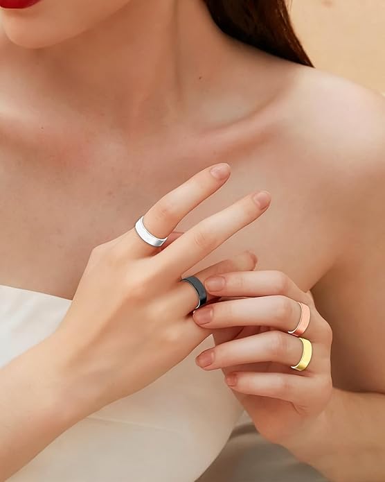BioMag Copper Rings for Women, 99.99% Pure Copper Magnetic Rings Thumb Rings for Lymphatic Drainage, Adjustable Jewelry Gifts for Women