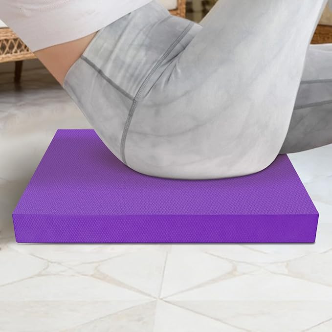 Stability Pad,20x16 Inch Non Slip Soft Thick - Balance Foam Pad Exercise Equipment - for Women Men Home Gym Floor Yoga Workout Physical Training Stretching