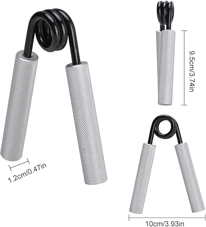 Metal Hand Grip Strengthener Set(100, 150, 200, 250lbs), Grip Strength Trainer, Crushing Grip Trainer, Pinch Grip Trainer, Forearm Exerciser, Gripper Fitness Equipment for Home Gym