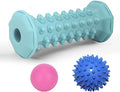 Plantar Fasciitis Relief Blue Set,Foot Roller Massager,Massage Lacrosse Ball,Spiky Ball Therapy Set for Relieve Plantar Fasciitis,Foot Arch and Heel Pain,Deep Tissue Muscle Massage