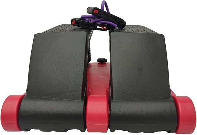 INTBUYING Mini Twist Stepper for Exercise Workout at Home with Resistance Bands Quiet Step Machine Portable with LCD Monitor and Non-Slip Pedals for Gym Home