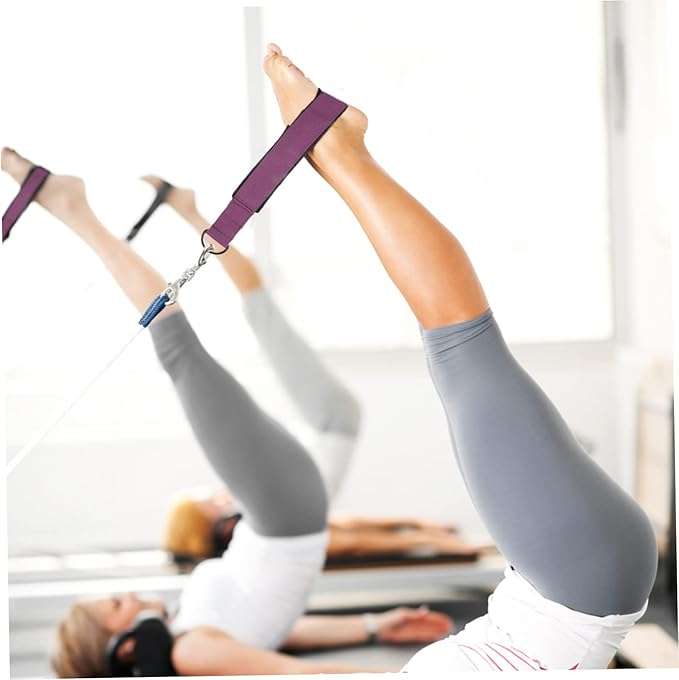Mikikit Workout Band Flexibility Thick Gym Straps Gymnastics Yoga Belt Pilates Straps Blue Stretching Stretch