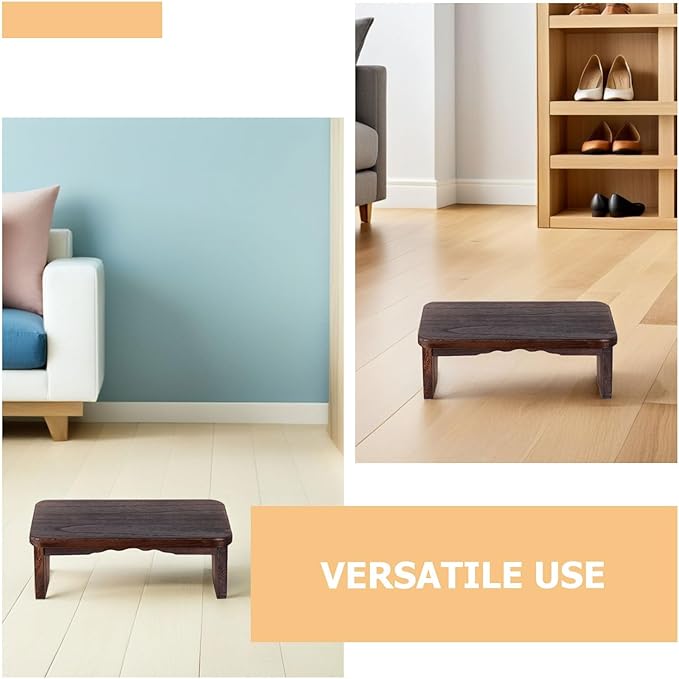 Ciieeo Meditation Stool Wood: Solid Wood Zen Meditation Bench - Kneeling Prayer Stool - Portable Wooden Kneeler for Prayer Or Temple Use