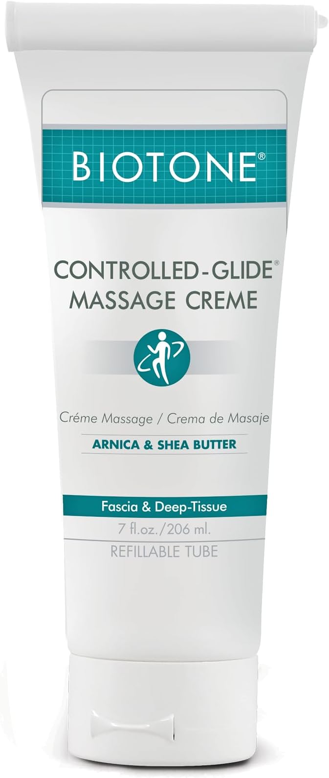 BIOTONE Controlled-Glide Massage Cream Balanced for Grip and Glide, for Advanced Bodywork, Instrument-Assisted Techniques, Deep-Tissue Tension Release, Precision Cross-Fiber Friction (7 Oz)