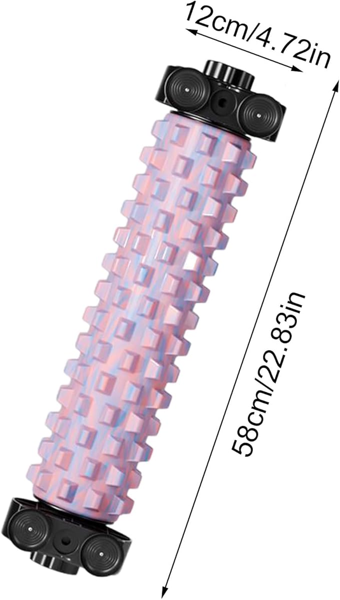 Massage Foam Roller - Suction Cup Back Rolling Massage Equipment,Body Foam Roller with Holder | for Home Gym Yoga Pilates Fitness Workout Post-Sports Training