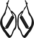 Double Loop Pilates Foot Straps for Reformer, Soft Fleece Resistance Bands with D-Rings, Non-Slip Adjustable Exercise Loops Compatible with Pilates Bed - 2 Pack