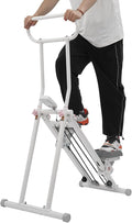 Foldable Stair Stepper Machine with LCD Display, 300lbs Vertical Climber for Home Gym, Adjustable Height Cardio Workout Equipment for Adults, Weight Loss