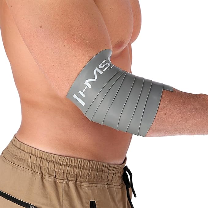 HMS FB03 Fitness Band Exercise Band Pilates Yoga Rubber Band Floss Band Grey