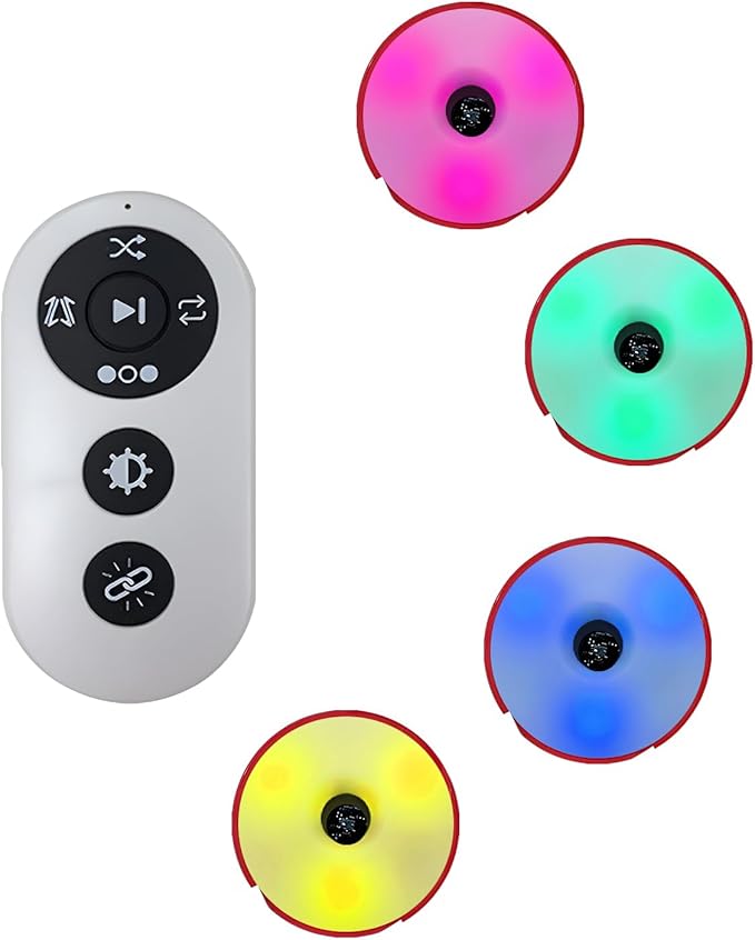 4Pcs/Pk Agile Reaction Training Lamp Set, Reaction Training Light Speed Agile Reaction Light Sports Equipment Quick Reaction Lights Enhancing Speed and Agility Tools