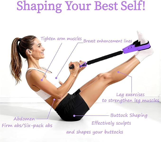 Multifunction Pedal Resistance Band with Handle,Tube/Petal/Foot/Full Body Resistance Bands with Handles,Multifunctional Foot Pedal Resistance Band,Leg Raise Straps.