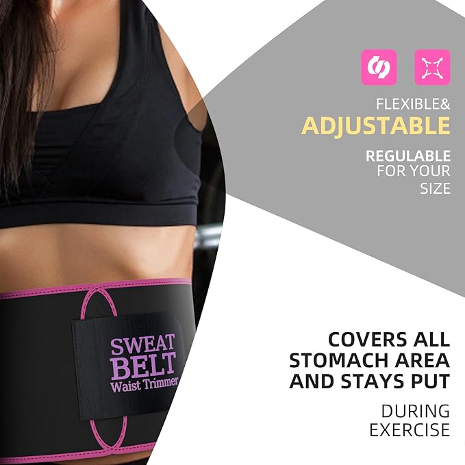 ZPP Waist Trainer for Women and Men, Neoprene Sweat Band Waist Trimmer Belt Slimming Stomach Wrap for Workout
