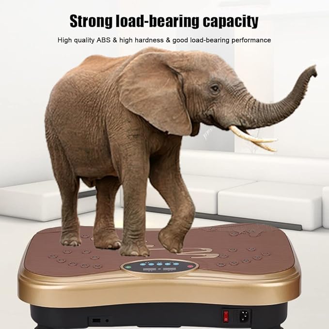 Vibration Platform Exercise Machine, Full Body Fit Vibration Massage for Home Fitness & Weight Loss w/Loop Bands/Remote Control Max Load 330lbs