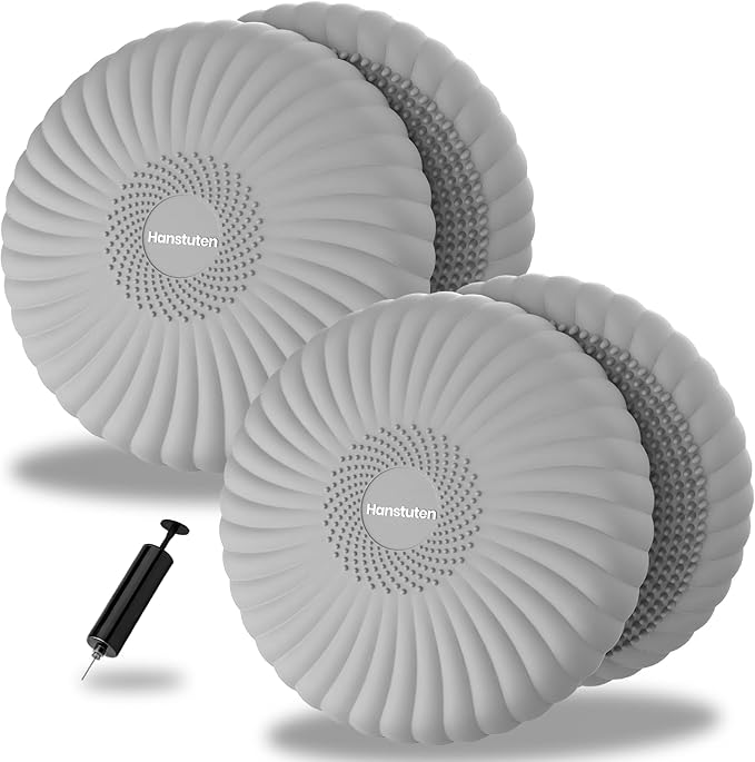 Wobble Cushion Core Balance Disc, Wiggle Seat for Sensory Kids to Stay Focused, Non-slip Balance Pads with Inflation Pump for Physical Therapy & Core Strength