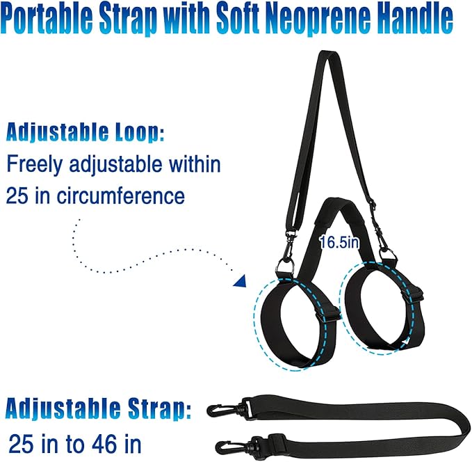 WISDING Yoga Mat Strap, Portable Yoga Mat Sling, Picnic Blanket Strap with Adjustable Shoulder Strap & Handle for Festivals Picnics Camping Motorcycle Bedroll Pilates