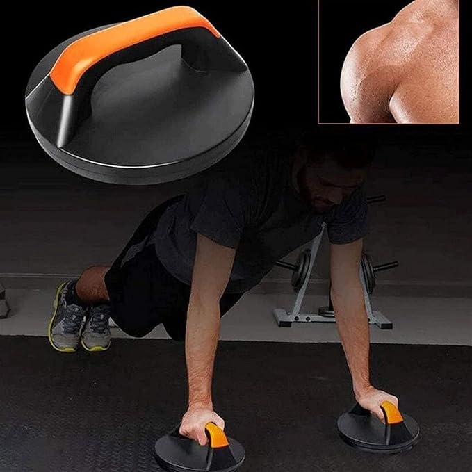 2pcs Push Up Bars with Rotating Handles, Heavy Duty Push Up Handles for Home Gym, 360° Swivel Pushup Stands for Chest Arms Core Strength Training