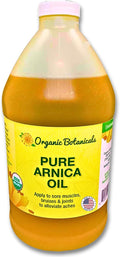 Arnica Oil - Pure Organic Muscle Discomfort Bottle - Arnica Montana Oil for Arthritis, Bruising & Swelling, Muscle, Joint Discomfort, and Sports Injuries, Arnica Massage Oil, 64 oz