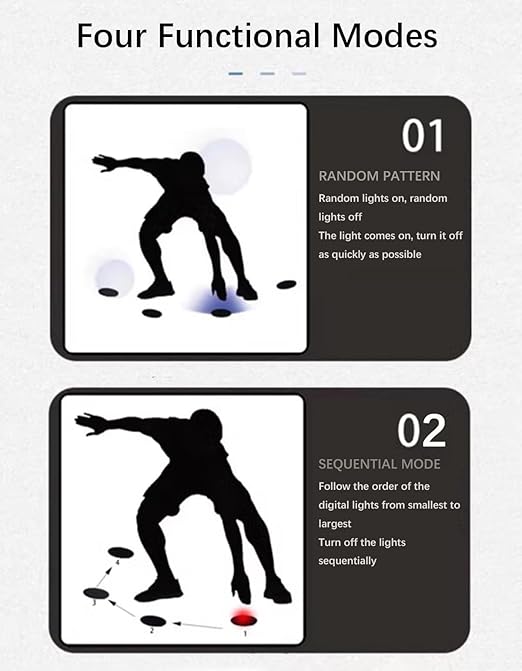 Reaction Training Light, Hand Eye Coordination Training Speed Agility Training Lights, Reaction Lights Training, for Coaches, Gyms(6)