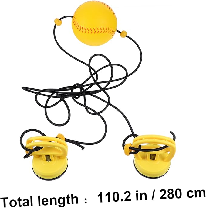 Hanging Boxing Speed Ball Kit with Elastic Pull Rope for Responsive Reaction Ball for Fitness and Coordination Random Black Yellow Color