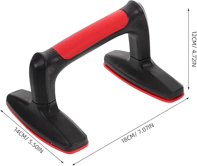 Didiseaon 2pcs Red Plastic Push up Bars Stands for Strength Training and Calisthenics Workout Equipment, Non-slip Push up Handles for Home Gym Fitness and Chest Muscle Exercise