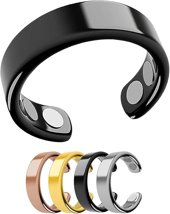 Magneva Adjustable Magnetic Acupressure Ring – Cortisol Balance, Stress Relief & Better Sleep Aid
