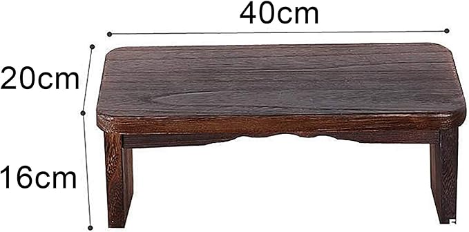 Wooden Meditation Bench (18x8x6in), Foldable & Ergonomic Meditation Stool, Sturdy Prayer Bench, Comfortable for Kneeling or Sitting, Perfect for Deeper & Longer Meditation