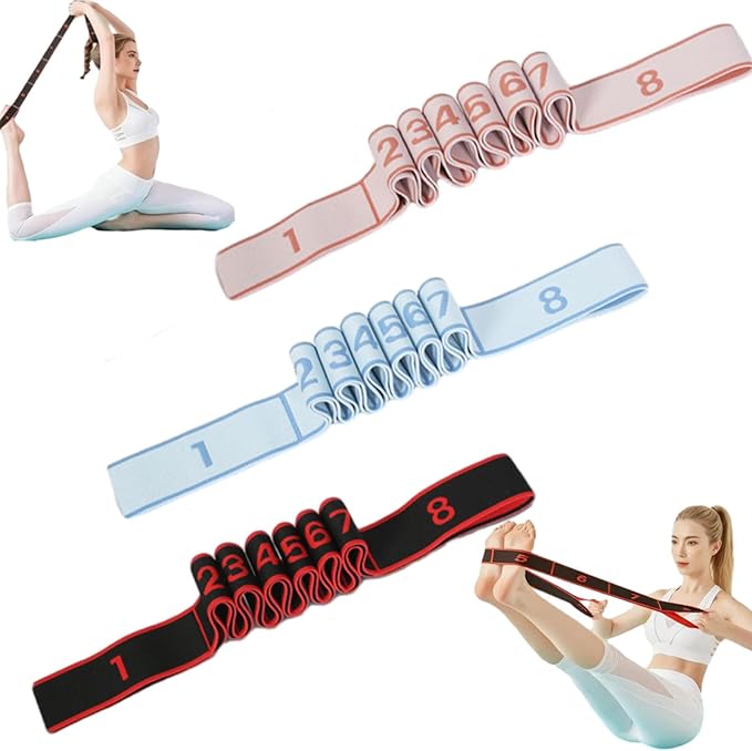 Fitness Resistance Band for Stretching and Yoga, Resistance Bands with Handles for Arms, Fashion Puller Exercise, Adjustable Bands for Full Body Stretching Shaping