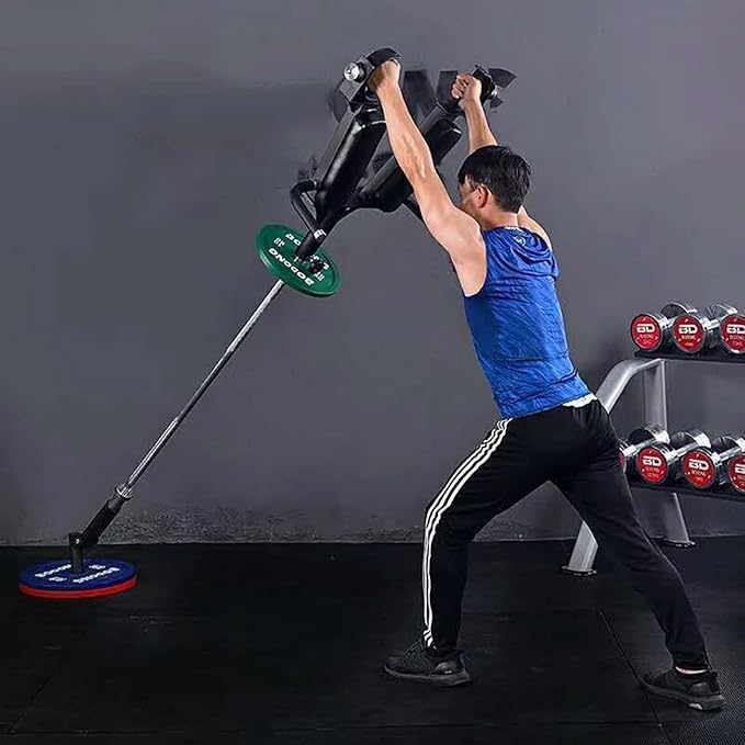 Shoulder Press Barbell Attachments,Heavy Duty Squat Back Training Equipment,with Rubber Grip,for Enhances Strength Training