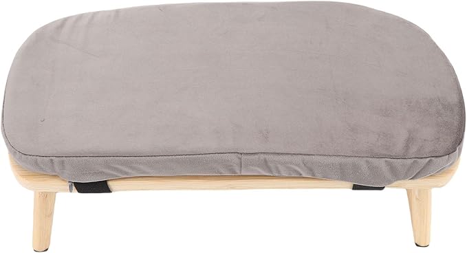 Yinhing Wooden Meditation Bench Ergonomic Detachable Kneeling Stool with Soft Cushion for Practice Includes Convenient Carry Bag Stylish Blue Design for Comfortable Meditation Sessions and (Gray)