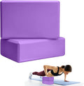 2 Pcs Yoga Blocks, 9"x6"x3" Foam Blocks Yoga Props for Pilates Stretching and Meditation Exercise Blocks Lightweight Yoga Essentials