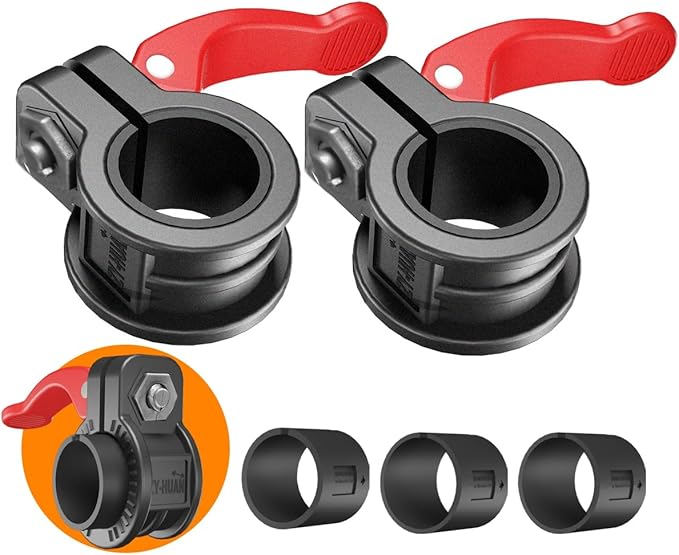 Mini Barbell Clips 1 inch I Multi-Size Adjustable Barbell Collar I 1 inch Barbell ClampsIQuick Release Weight Clips Pair of Locking for Dumbbell Bar
