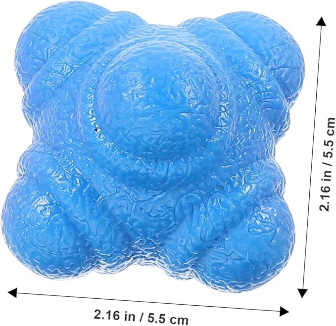 6pcs Agility Reaction Balls Fitness Training Balls Hexagonal Goalkeeper Training Equipment TPR Material