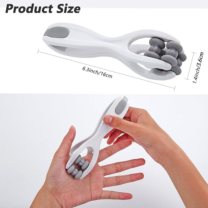 Finger Massage Tools for Finger Hand Massage, Hand Massager for Arthritis and Carpal Tunnel, Silicone Massage Roller for Hands, Palm & Wrist 2pc