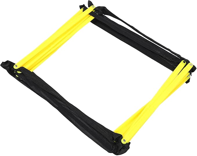 Agility Ladder Football Training Ladder Yellow Rope for Speed and Footwork Drills Portable Foldable Soccer for Sports Conditioning Workouts