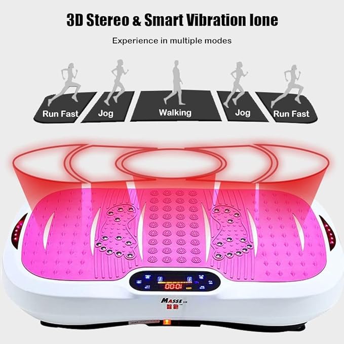 Vibration Plate Exercise Machine,Vibration Platform with Loop Bands/Remote Control, Vibration Plates Exercise Machine for Fitness
