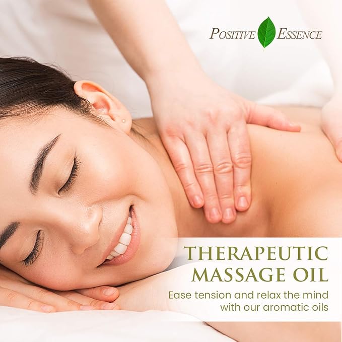 Lavender Massage Oil for Massage Therapy, Body Massage Lotion; Jojoba, Sweet Almond Oil for Skin, Vitamin E, and Pure Lavender Essential Oil, Body Oil Aceite para Masajes Relajantes