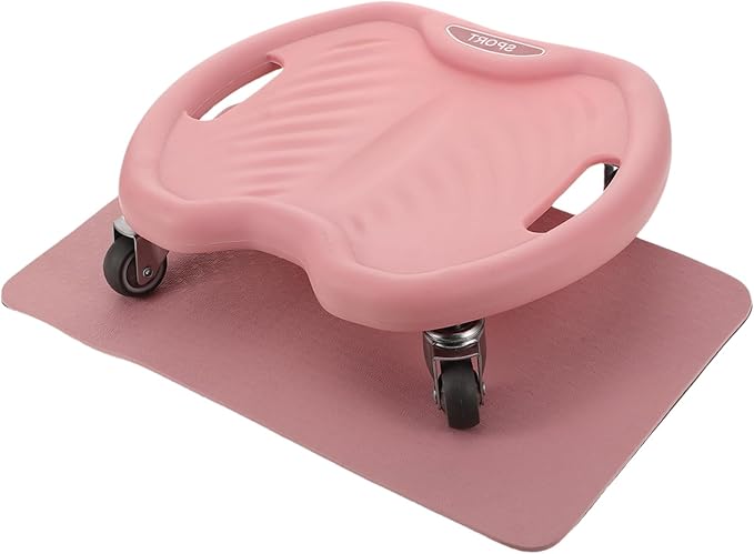 Kisangel Ab Roller with Knee Pad Wheel Abdominal Exercise Equipment for Core Strengthening Quiet Operation for Home Use Enhanced Stability for Beginners Advanced Users