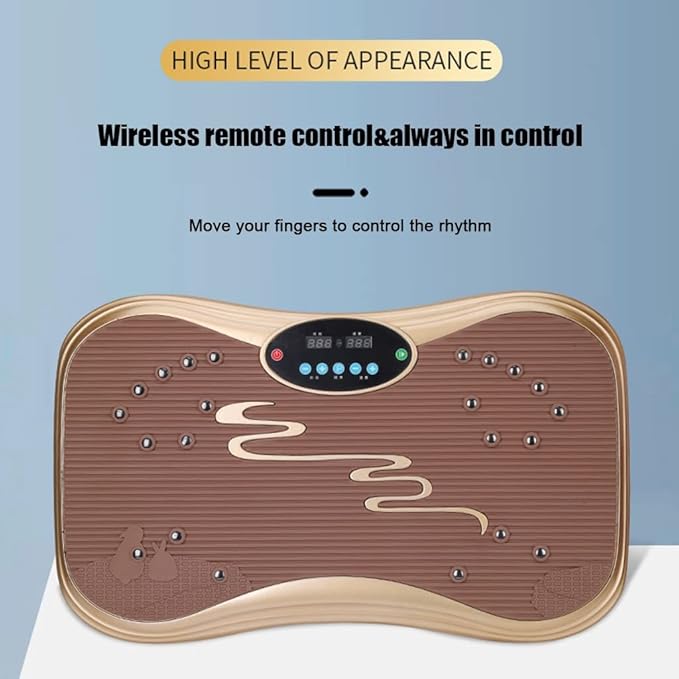 Vibration Plate Exercise Machine 99 Levels Vibration Exercise Machine with Resistance Bands 330lbs Loading Whole Body Shaper Oscillating Vibration Platform