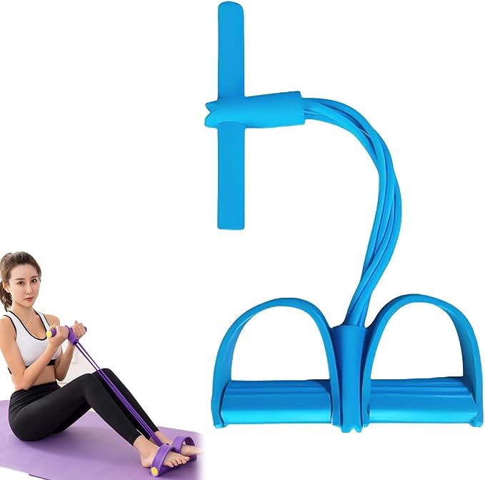 Fashion Puller Exercise, 8 Tube Pedal Resistance Device Detachable and Adjustable Pedal Resistance Device, Stretching Workout Fitness Bands for Arm Weights Exercise Equipment