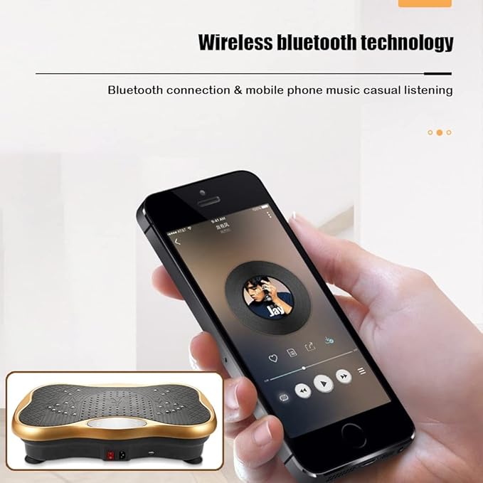 Vibration Plate Exercise Machine,Whole Body Vibration Platform Machine,Fitness Vibration Trainer for Weight Loss Shaping Toning Home Gym