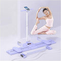 Ski Machine Leg Splitter Leg Strength Split Exerciser Foldable Skiing Exerciser Yoga Fitness Equipment for Use Core Strength Training Instrument(Counting Type,Resistance Rope)