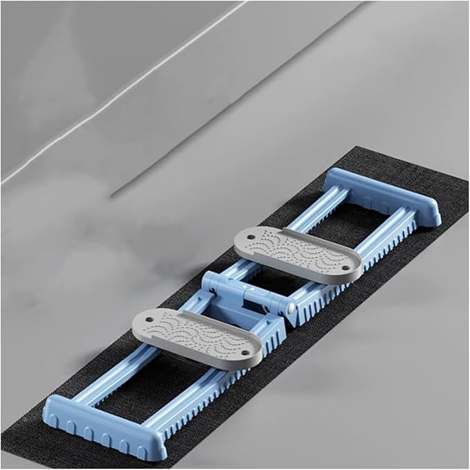 Foldable Skiing Exerciser Leg Splitter Ski Machine Portable Body Slimming Trainer Collapsible Leg Magic Machine Yoga Fitness Equipment for Use(Blue,Hip Training Circle)