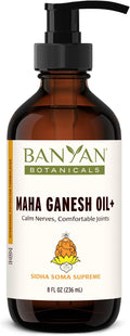 Banyan Botanicals Maha Ganesh Oil+ – Organic Deep Tissue Massage Oil – Soothing Massage Oil for Muscle and Joint Health – 8 oz – Non GMO Sustainably Sourced Ayurvedic Physician Formulated