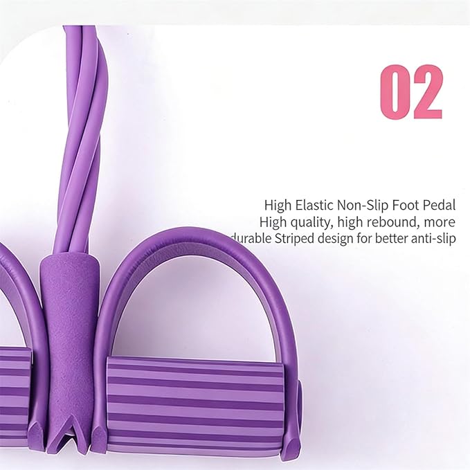 8 Tube Pedal Resistance Device, Detachable and Adjustable Pedal Resistance Device, 21 Fitness Resistance Bands, Stretching Workout Fitness Bands
