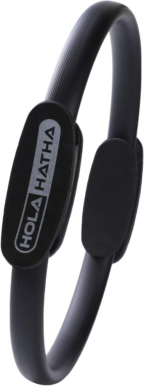 HolaHatha Pilates Ring Magic Circle Cardio Strength Workout Equipment for Beginner and Advanced Yoga, Weight Loss, and Full Body Toning