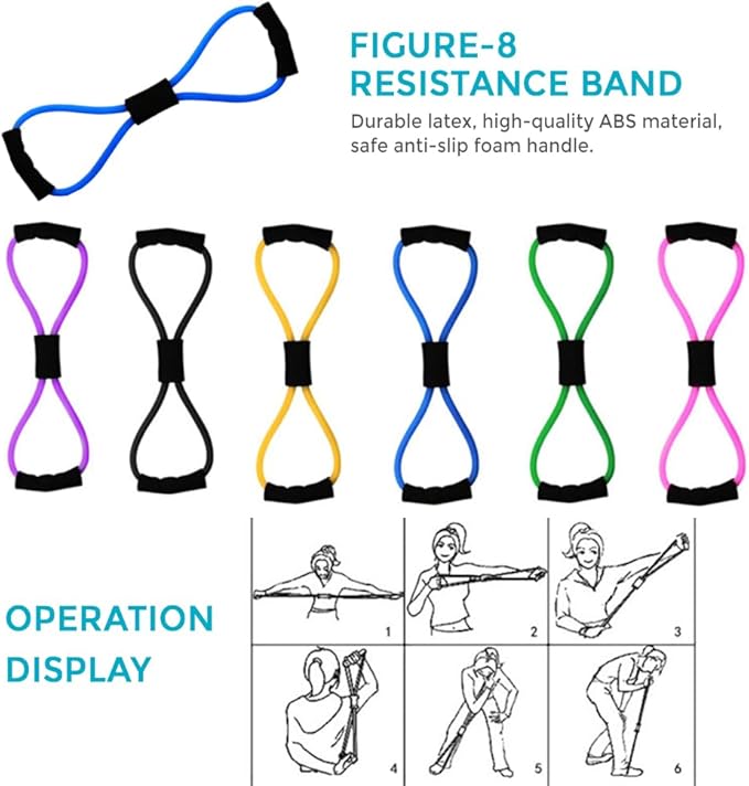 Yoga Sets for Women Pilates At Home Equipment Pilates Magic Ring oty Bands for Working Out Glutes Yoga Ball 25cm Figu 8 sistance Band Yoga Bands for Sttching